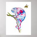 Suche nach buntes chamäleon poster Aquarell