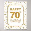 Suche nach 70 geburtstag poster Gold