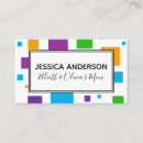 Suche nach bunte quadrate visitenkarten Für sie