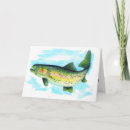 Suche nach forellen karten Aquarell