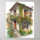 Suche nach altes gebäude poster Aquarell