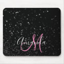 Suche nach rosa glitter mousepads Monogramm