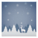 Suche nach schneebedeckter wald poster Blau