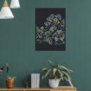 Suche nach kristallen poster Mineral