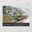 Suche nach vintager zug postkarten Landschaft