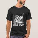 Suche nach jesus rettet tshirts Schwarz