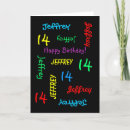 Suche nach glücklicher 14 geburtstag karten Personalisiert