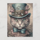 Suche nach steampunk katze postkarten Blau