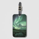 Suche nach nordlichter gepäckanhänger Aurora borealis