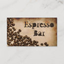 Suche nach kaffee bar visitenkarten Espresso