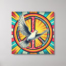 Suche nach friedenszeichen leinwand Boho