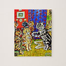 Suche nach louis wain puzzle Vintage katze
