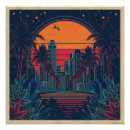 Suche nach vintage style poster Skyline