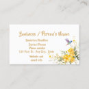 Suche nach gelbe blumen visitenkarten Aquarell