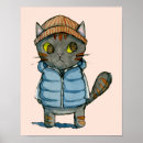 Suche nach cute cat poster Watercolor illustration