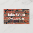 Suche nach bauarbeiten visitenkarten Ziegelstein