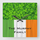 Suche nach flagge von irland wanduhren Kleeblatt