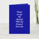 Suche nach beschämt über selbst postkarten Entschuldigung