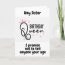 Suche nach 50 schwester geburtstag karten Lustig
