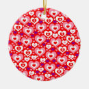 Suche nach rosa herzmuster ornamente Für sie