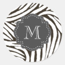 Suche nach monogramm zebra aufkleber Schick
