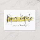 Suche nach hypnose visitenkarten Yoga