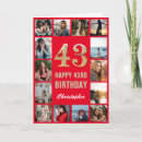 Suche nach 43 geburtstag karten Foto collage