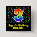 Suche nach dritter geburtstag buttons Drei jahre alt