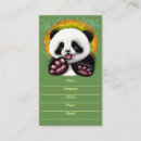 Suche nach niedlicher panda visitenkarten Babypanda