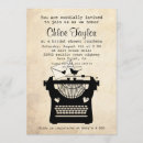 Suche nach vintage schreibmaschine einladungen Braut