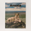 Suche nach afrikanischer löwe puzzle Aquarell