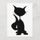 Suche nach katzen silhouette postkarten Niedlich