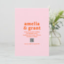 Suche nach pink und orange einladungen Bride