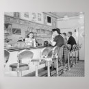 Suche nach mittagessen poster Vintag