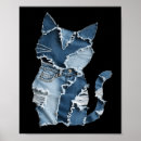 Suche nach katzenmuster poster Blau