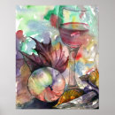 Suche nach weinglas poster Aquarell