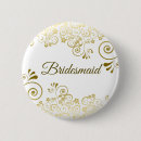 Suche nach vintage hochzeit buttons Bridesmaid