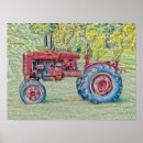 Suche nach roter traktor poster Land