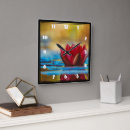 Suche nach rote blume wanduhren Fotografie