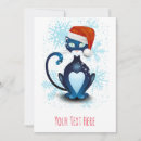 Suche nach weihnachtsmann hut einladungen Katze