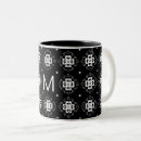 Suche nach monogram tassen Schwarz und weiß