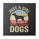 Suche nach vintage hunde fliesen Weimaranerhund