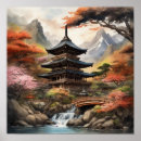 Suche nach japanische pagode poster Landschaft