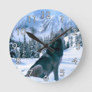 Suche nach wolf schnee wanduhren Berge