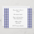 Suche nach blauer gingham einladungen Vorlage