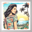 Suche nach hawaii mädchen poster Frau