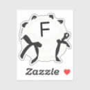 Suche nach buchstabe f aufkleber Schwarz