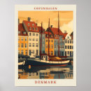 Suche nach dänemark reise poster Illustration