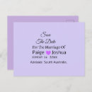 Suche nach lavendel save the date postkarten Modern