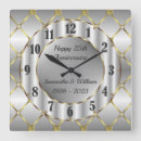 Suche nach gold und silber wanduhren Für sie/ihn